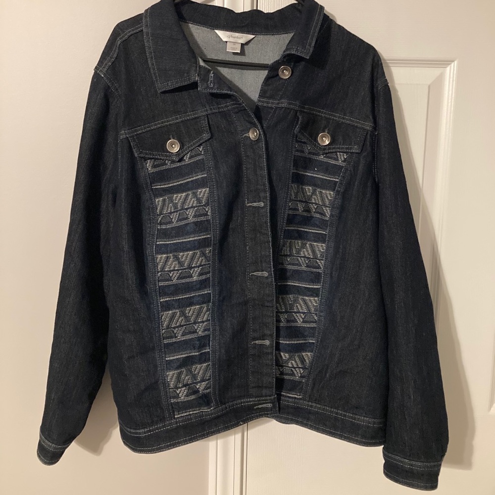 C.J. Banks embroidered denim jacket